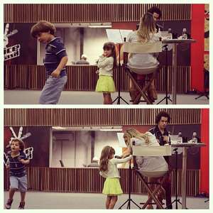 Claudia Leitte posta foto do filho durante ensaio do ...