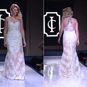 Antônia Fontenelle desfila com vestido de noiva no Rio