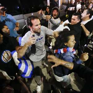 Violencia tras acto de campaña de Trump; 20 arrestados