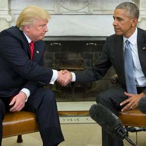 Em 1ª reunião, Obama deseja sucesso a Trump pelo bem dos EUA