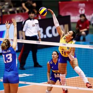 Brasil bate a Sérvia e vence a terceira no Grand Prix