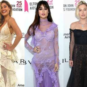 Sasha e Thaila Ayala usam transparência em festa pós-Oscar