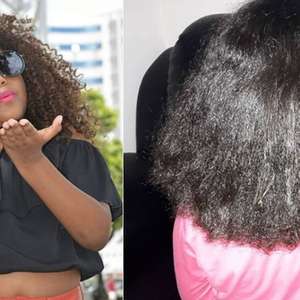 Menina que teve cabelo alisado consegue recuperar os cachos