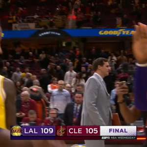 NBA: Los Angeles Lakers 109-105 Cleveland Cavaliers