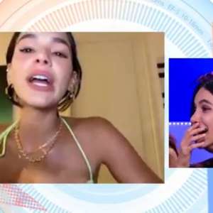 Marquezine chora ao falar de torcida por Manu durante o BBB