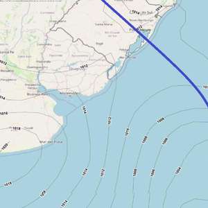 Ciclone extratropical provoca ventania no Sul neste domingo