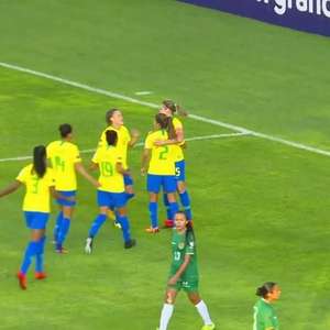 Brasil goleia a Bolívia por 7 a 0 na Copa América Feminina