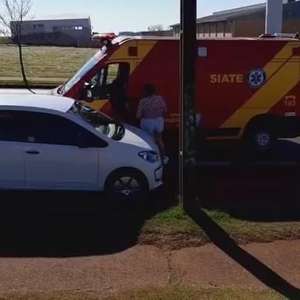 Menino de sete anos fica ferido ao sofrer queda de bicicleta
