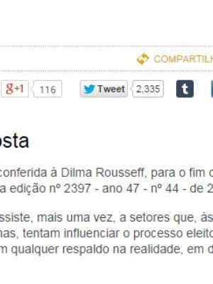 Procurador diz ao TSE que Veja descumpre direito de resposta