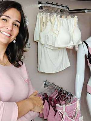 Empresária cria lingerie para gestantes e mães que amamentam