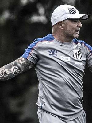 Sampaoli faz 1º esboço do Santos para enfrentar o Grêmio