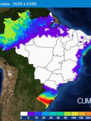 Muita chuva no Rio Grande do Sul