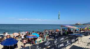 Falta de ondas causa adiamento das baterias no 1º dia da WSL em Saquarema
