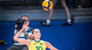 Seleção brasileira ganha batalha contra China na Liga das Nações de vôlei com brilho de Gabi
