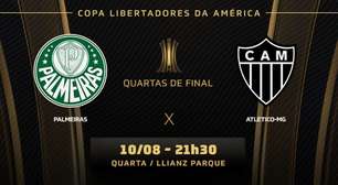 Palmeiras x Atlético-MG: prováveis times, desfalques e onde assistir ao jogo pela Libertadores