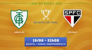 América-MG x São Paulo: prováveis times, desfalques e onde assistir ao duelo pela Copa do Brasil