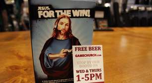 Igreja para gamemaníacos prega amor a Jesus e dá cerveja a fiéis na E3