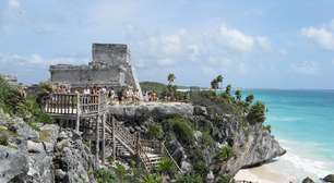 A 82km de Cancún, Tulum é antiga cidade maia em pleno Caribe