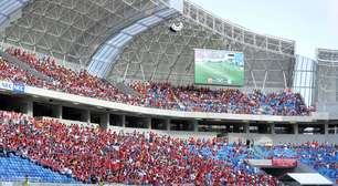 Sem estrelas, Arena das Dunas vê zagueiro marcar primeiro gol do estádio