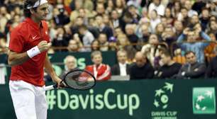 Federer e Wawrinka deixam Suíça perto das quartas na Davis