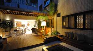 Reforma cria área social aconchegante em laje subutilizada