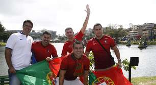 Torcedores de Portugal sofrem antes e durante o jogo