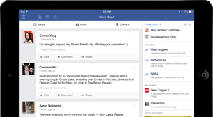Facebook ganha atualização para iPad