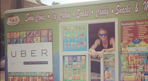 App de carona leva "carro de sorvete" a usuário no Rio