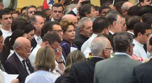 Dilma, Lula e Aécio vão à missa de corpo presente de Campos