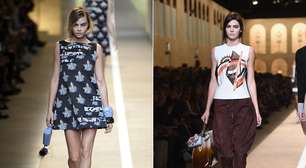 Fendi reúne time de tops e irmã de Kardashian em desfile