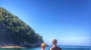 Felipe Melo posa com mulher e "baba": corpão e mãe de 3