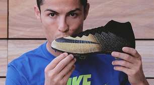 C. Ronaldo usará chuteira com diamantes contra Atlético