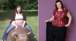 Mulher perde quase 70kg após se comparar com búfalo em foto