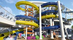 Toboáguas serão destaque de novo transatlântico gigante