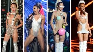 Miley Cyrus deixa bumbum à mostra no VMA; veja looks