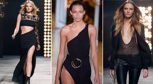 Fendas e decotes marcam semana de moda de Paris; veja fotos
