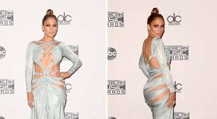 Jennifer Lopez ousa em look com "quase tudo" à mostra