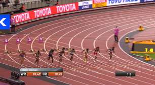 Bowie ultrapassa Ta Lou na reta final dos 100m