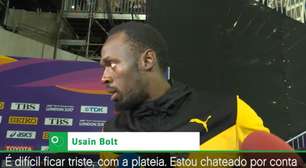 Bolt recebe bronze sob chuva de aplausos