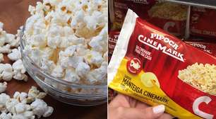 Cinemark lança linha de pipocas de supermercado