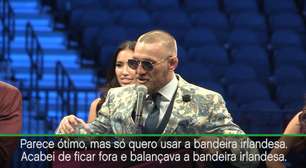 McGregor orgulhoso: "Sempre vestirei a bandeira da Irlanda"