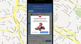 Troque a seta do Google Maps pelo Mario dirigindo seu kart