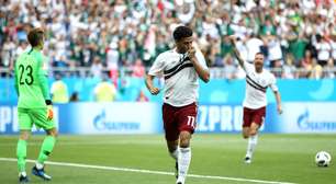 Veja fotos da partida entre México e Coreia do Sul