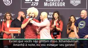 MMA: UFC: Khabib agradece a Deus, McGregor reclama do fedor do chapéu do oponente