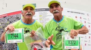 Aos 66 anos, gêmeos declaram amor à São Silvestre: 'Arrepia'