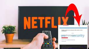 Pedido de atualização de cadastro na Netflix é golpe