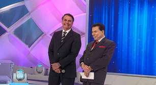 Com Bolsonaro, Silvio Santos elogia reforma e critica armas