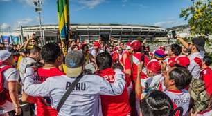 Peruanos chegaram ao Maracanã já conformados com o vice