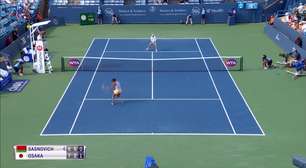 TÊNIS: WTA Cincinnati: Osaka vence Sasnovich (7-6, 2-6, 6-2)