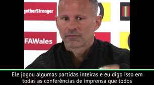 FUTEBOL: Eliminatórias Eurocopa 2020: Giggs sobre Bale: "Quando ele marca gols, se empolga"